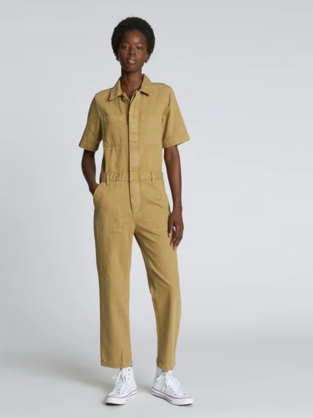 Everlane The Supersoft Jean Coverall in Spring Fennel Size 12 - Utility Inspired